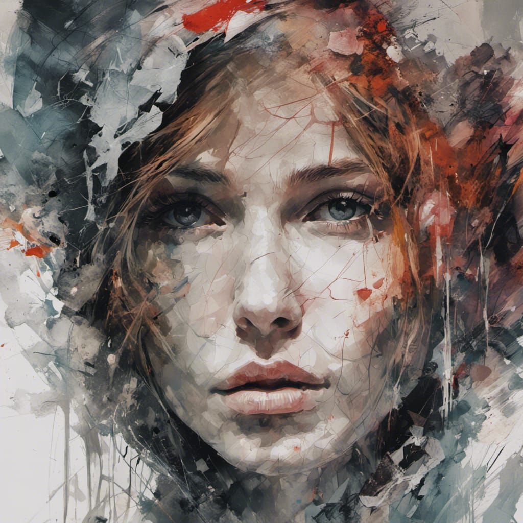 Striking Portrait Inspired by Modern Illustrators