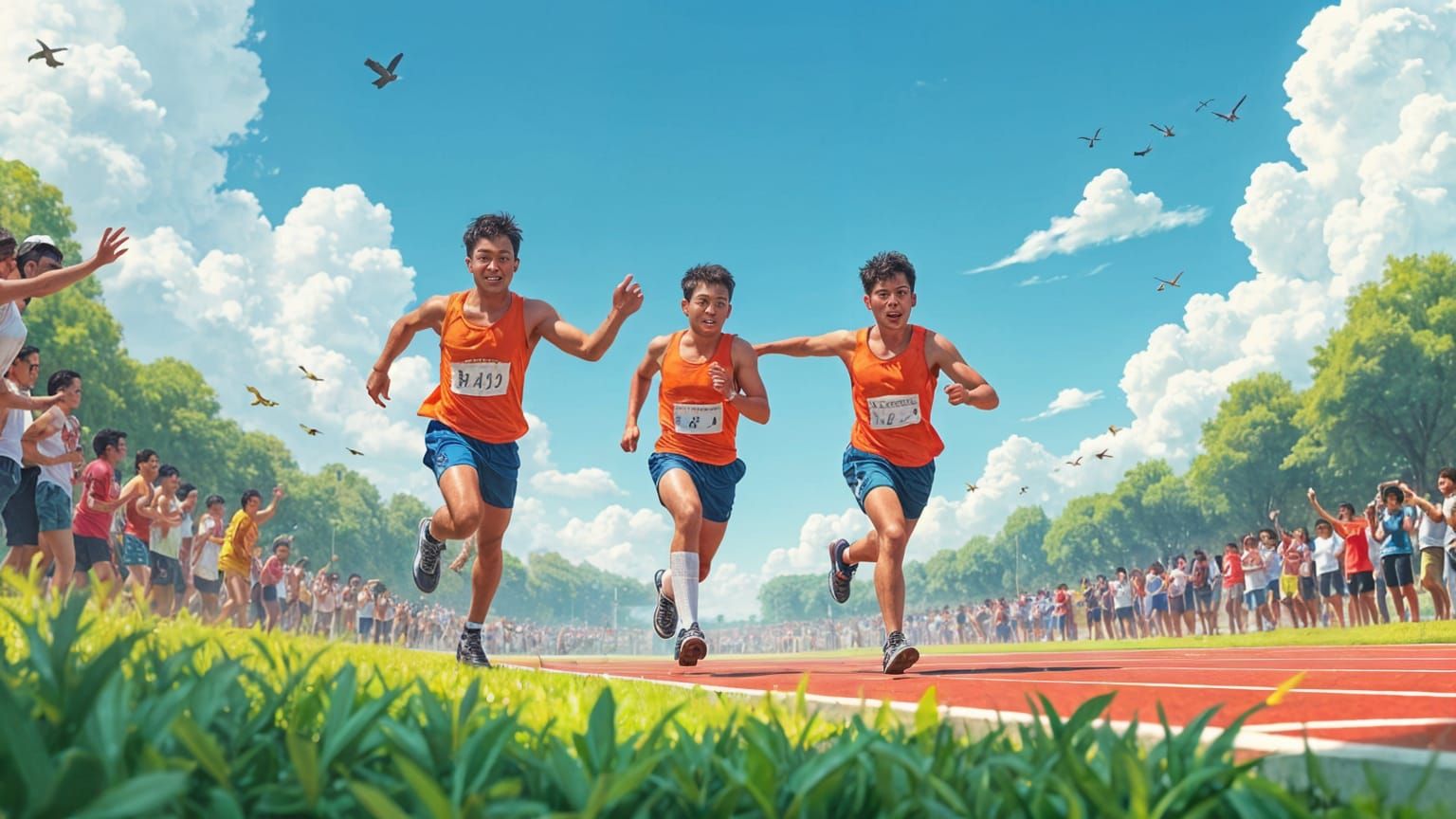 Singaporean Runners Support Injured Teammate