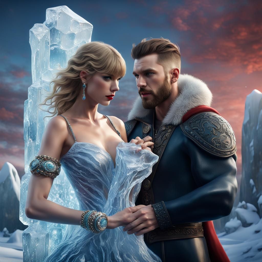 Melting Ice: A Digital Art Fantasy