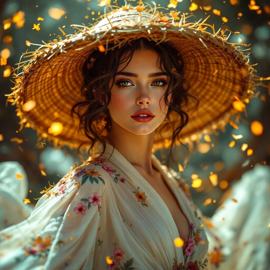 A Whimsical Apparition in a Vibrant Panorama