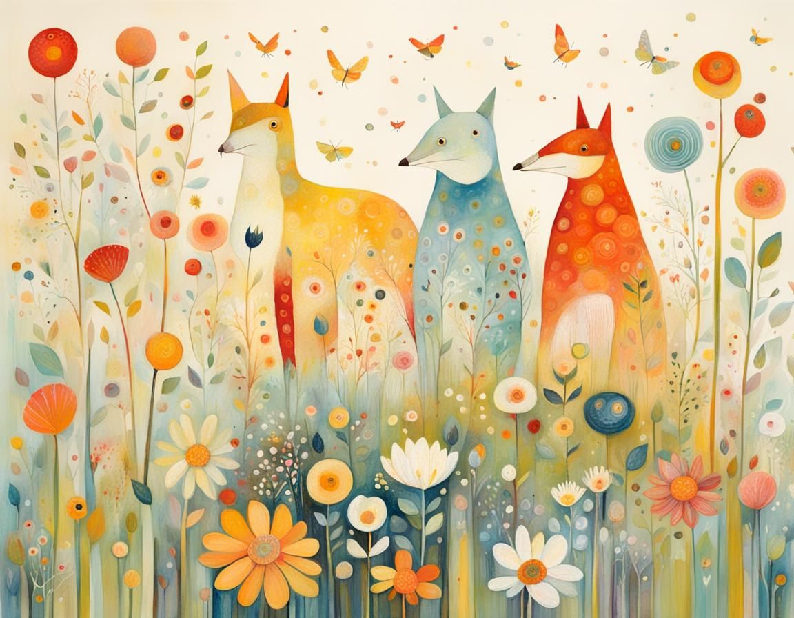 AI Image Inspired by Multiple Artists