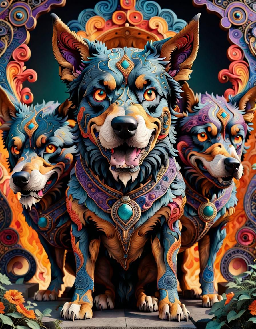 Cerberus, Hades Guard Dogs.