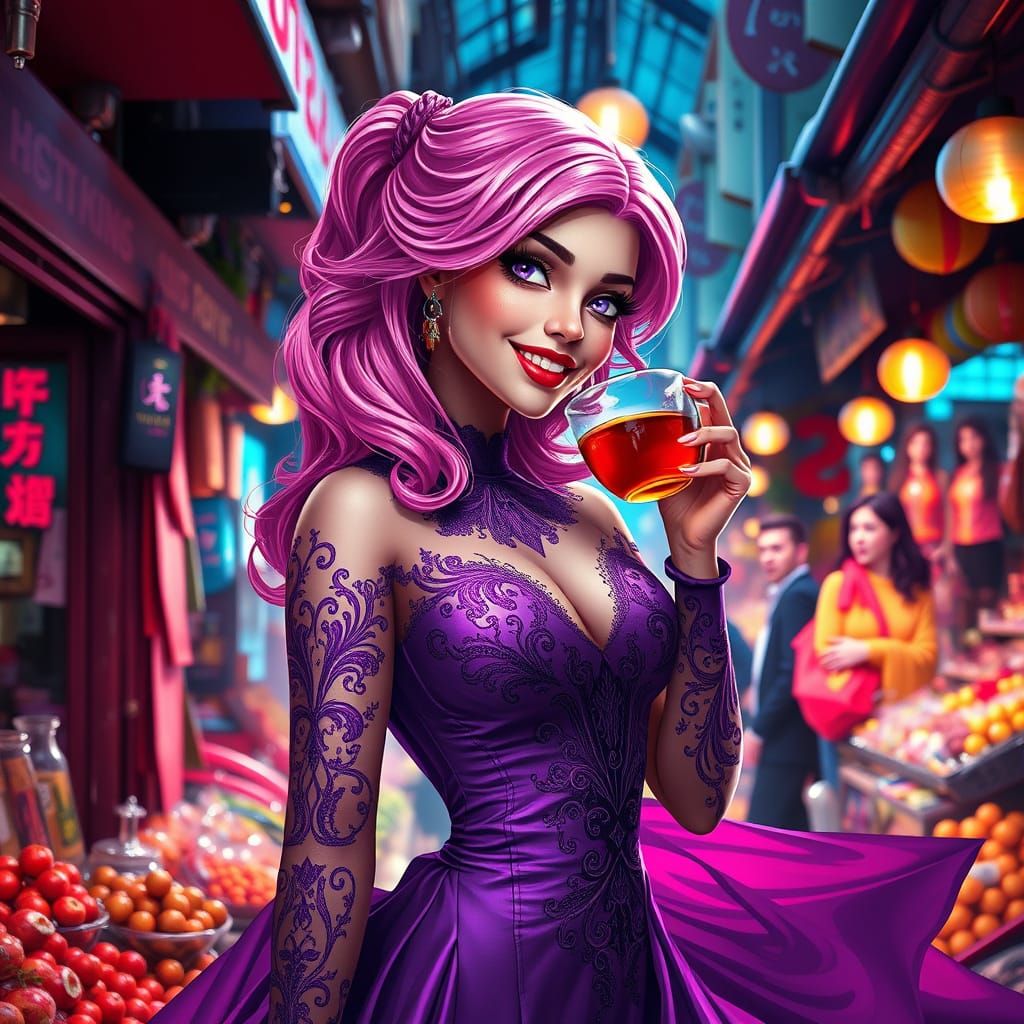 Glamorous Underground Market Siren