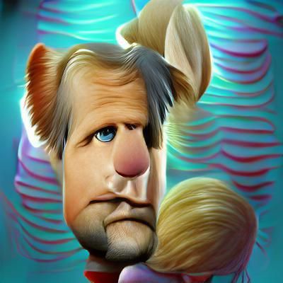 Jeff Daniels in Rankin/Bass Style