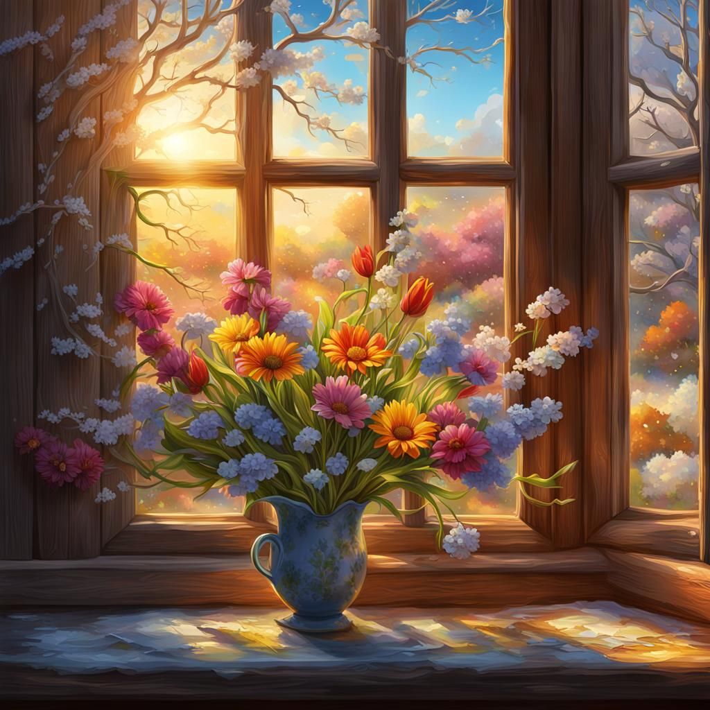Winter to Spring: Colorful Flowers Bloom