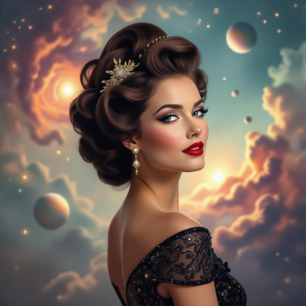 Glamour Portrait in Space Opera Style