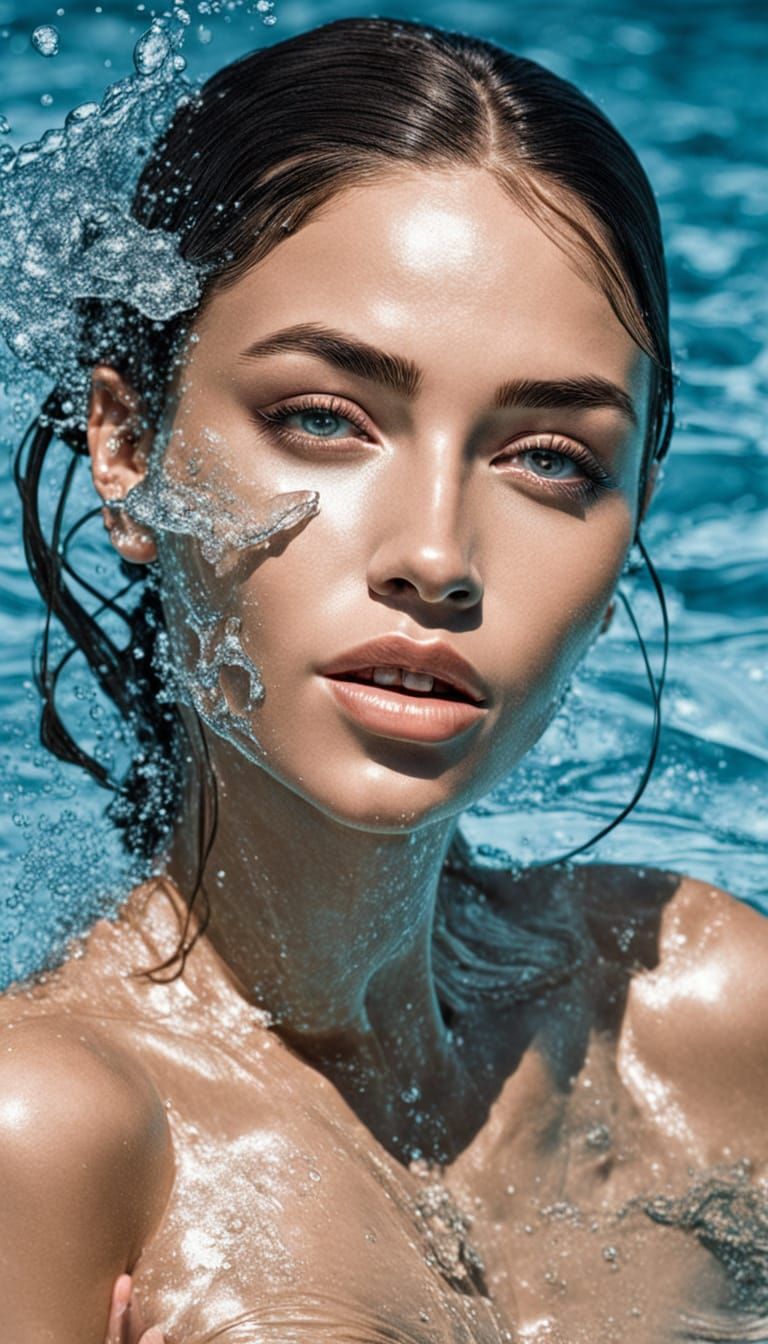 A Water Nymph in Ethereal Beauty