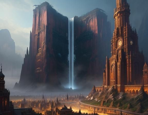 World's Largest Bookstore: Detailed Matte Painting
