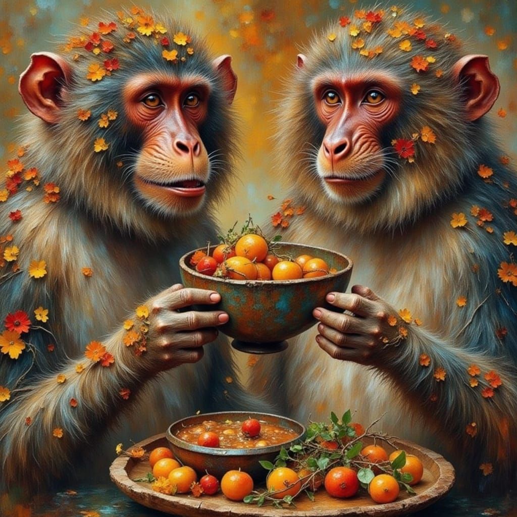 Monkeys Relaxing in a Japanese Spa Oasis