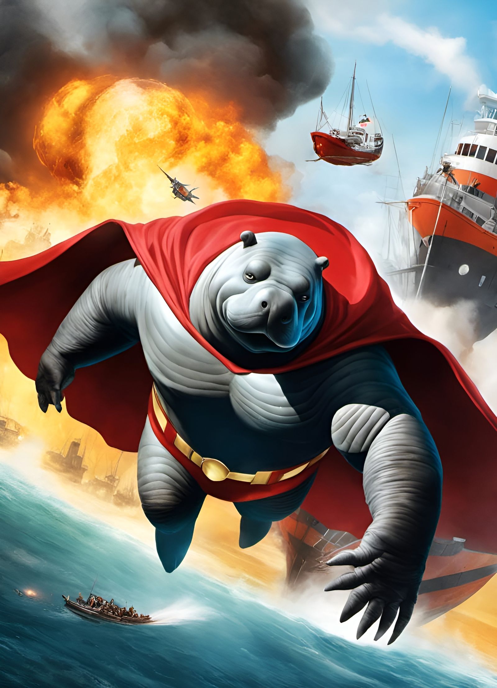 Super Manatee, the CGI Fart-Powered Superhero