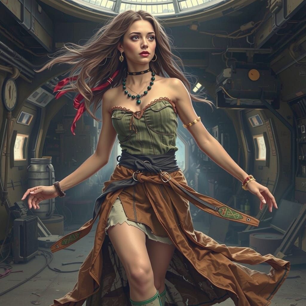 Bohemian warrior dancer