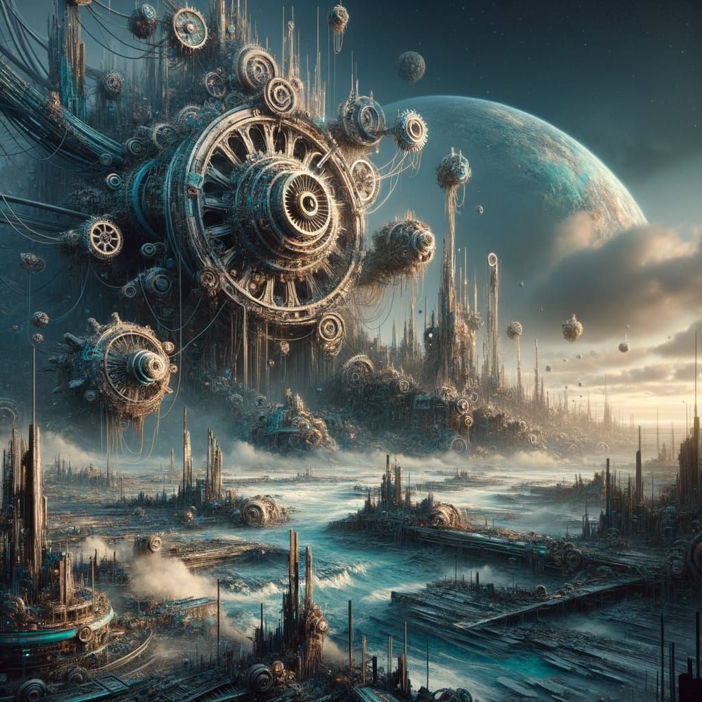 A Dark and Desolate Steampunk World