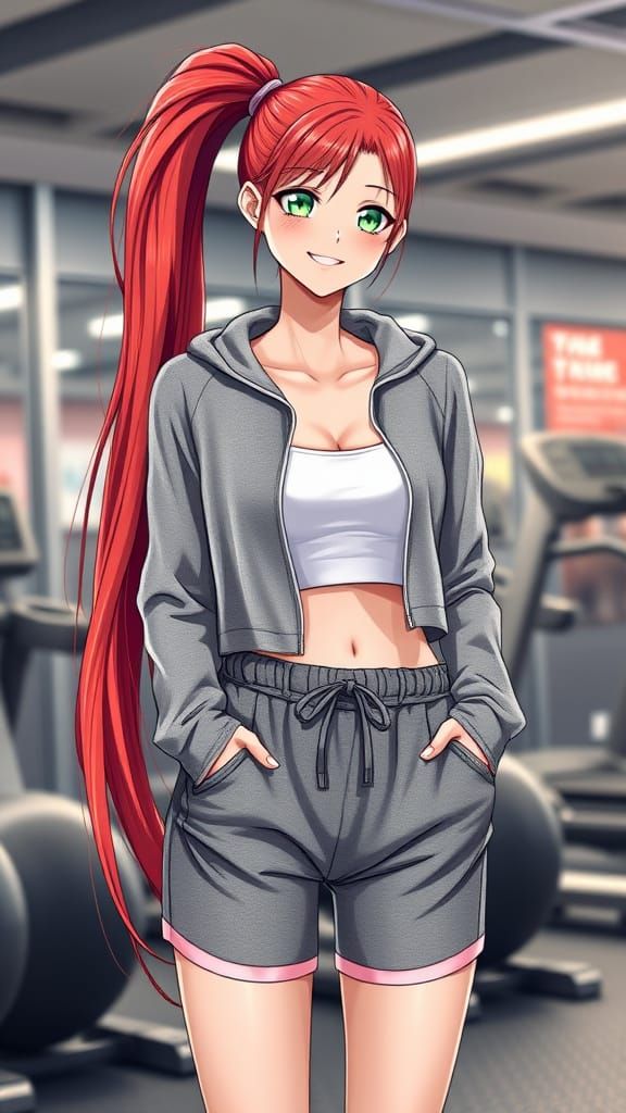 Anime-Inspired Fitness Goddess