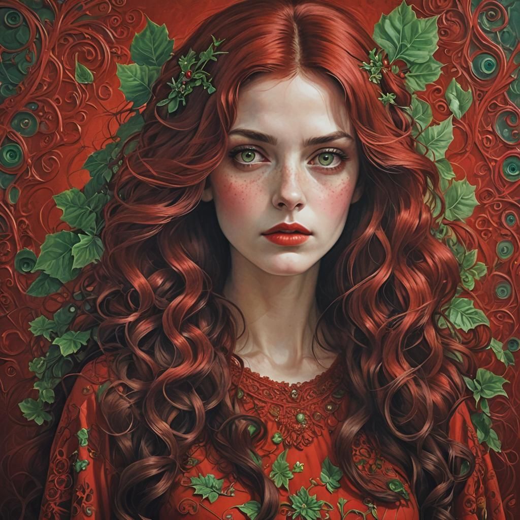 Beautiful Woman Plays Chess in Hyperrealistic Style