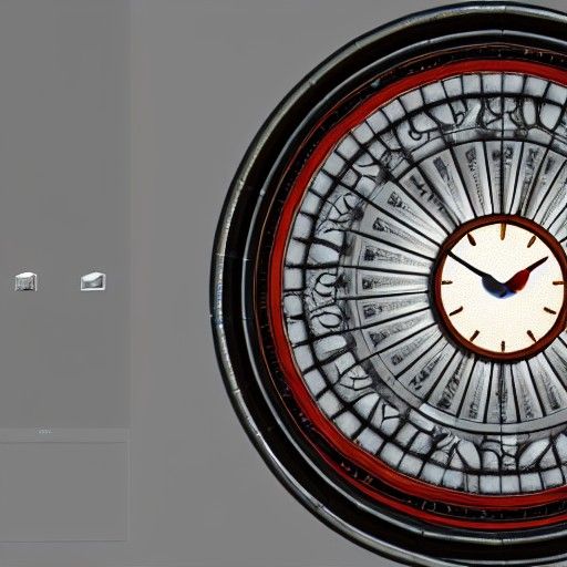 Elegant Fibonacci Clock in 3D Rendered Style