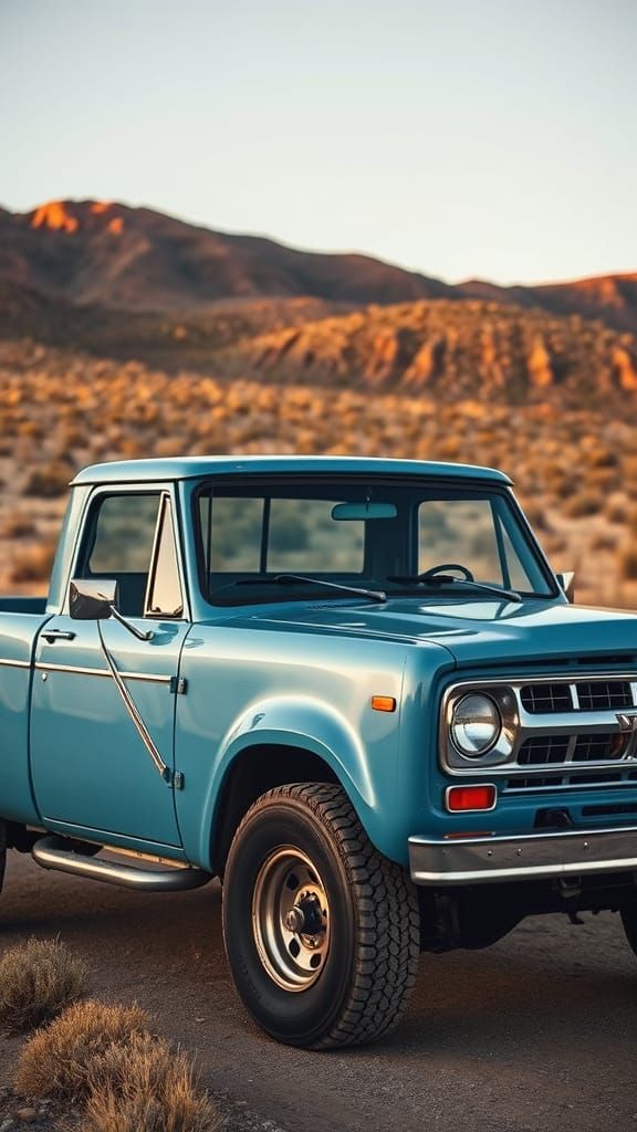 1982 International Scout Truck in Rural Landscape