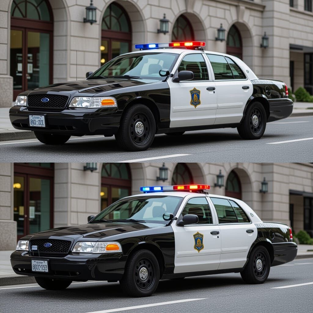 Classic Crown Victoria Police Car