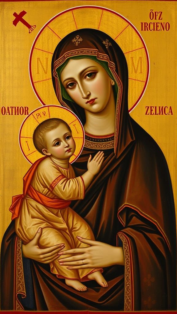 Our Lady of the Don in Oil Painting Style