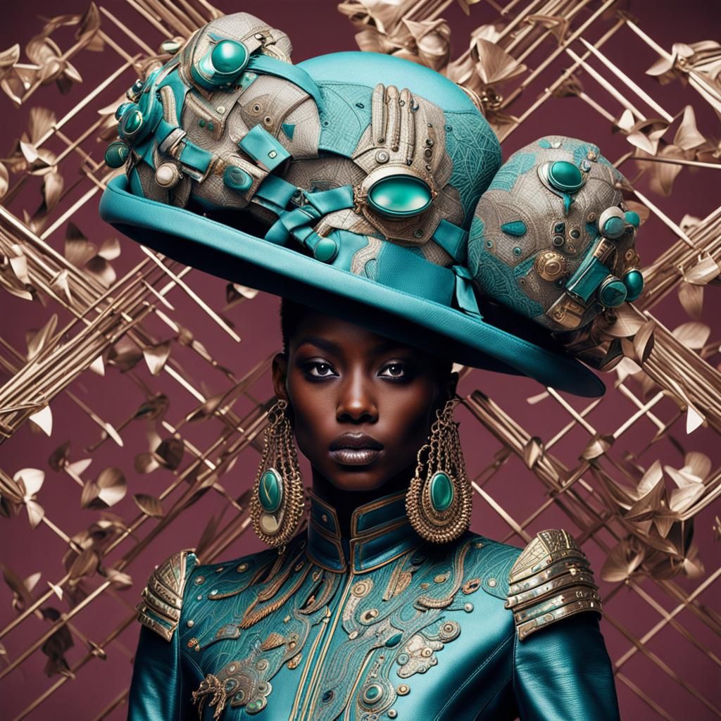 Afrofuturist Couture Fashion Accessories in 3D