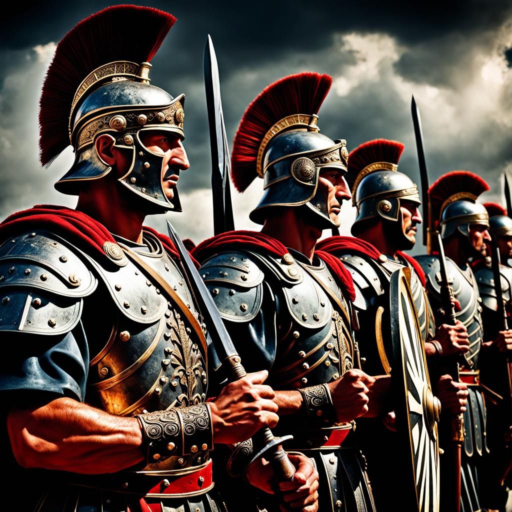 Ancient Roman Soldiers in Hyperrealistic Detail