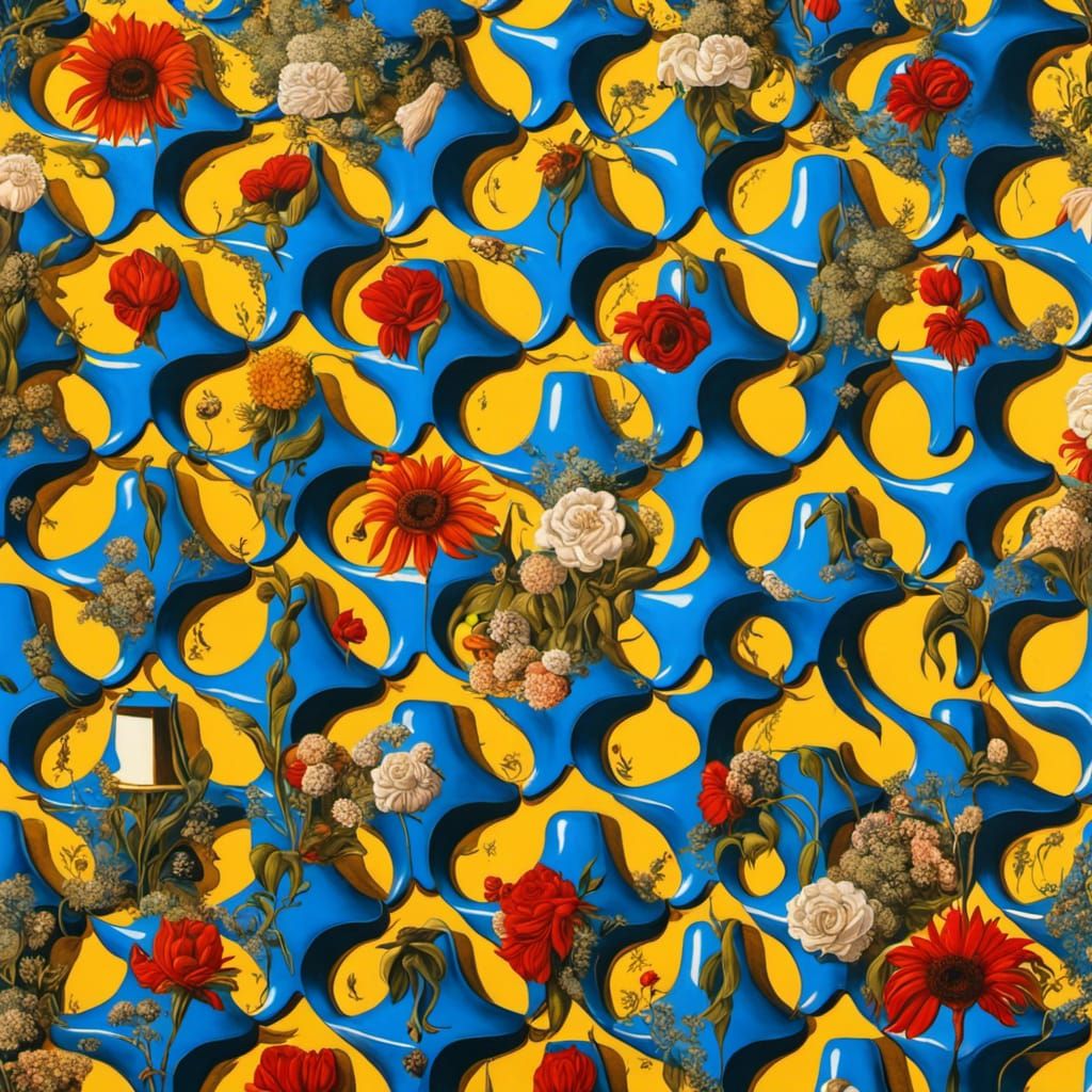 Surreal Landscape Reflected as Dali Painting