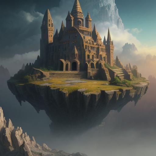 Lamborghini in Ancient City: Digital Matte Painting