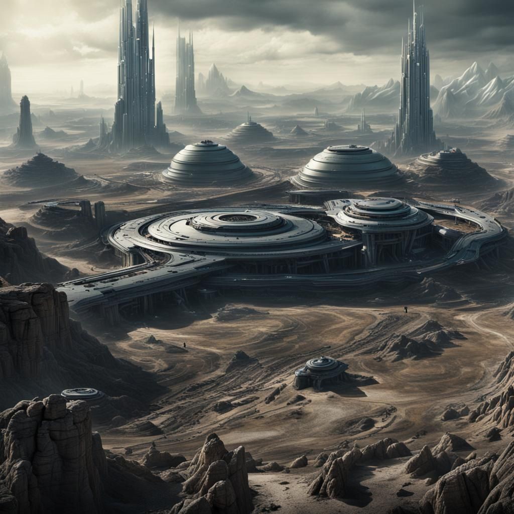 Sci-Fi Epic Film Still: Detailed Realism