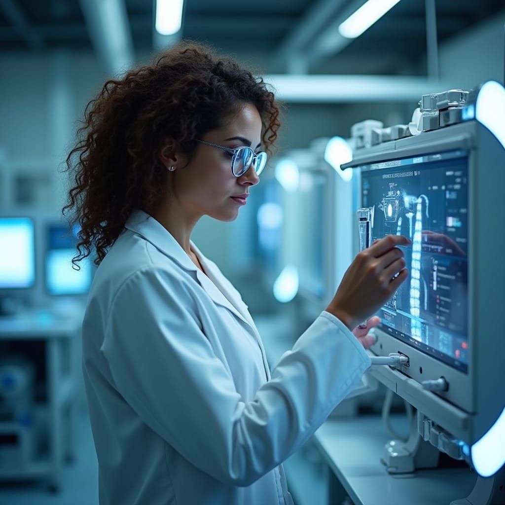 Italian Medical Visionary Inspects Futuristic Device