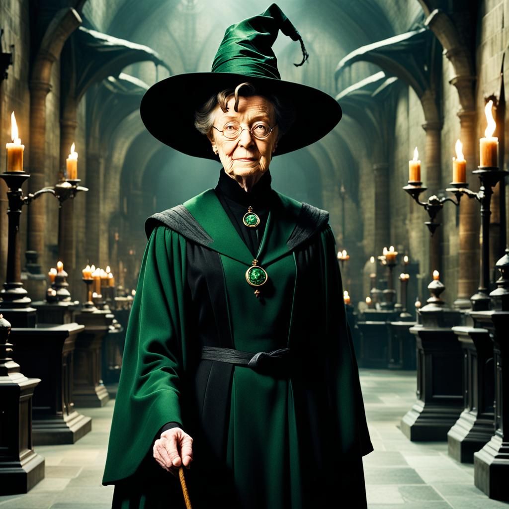 Sorceress Minerva McGonagall from Harry Potter