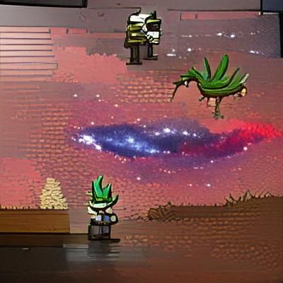 FutaraDragon Concept Art in Starbound Style