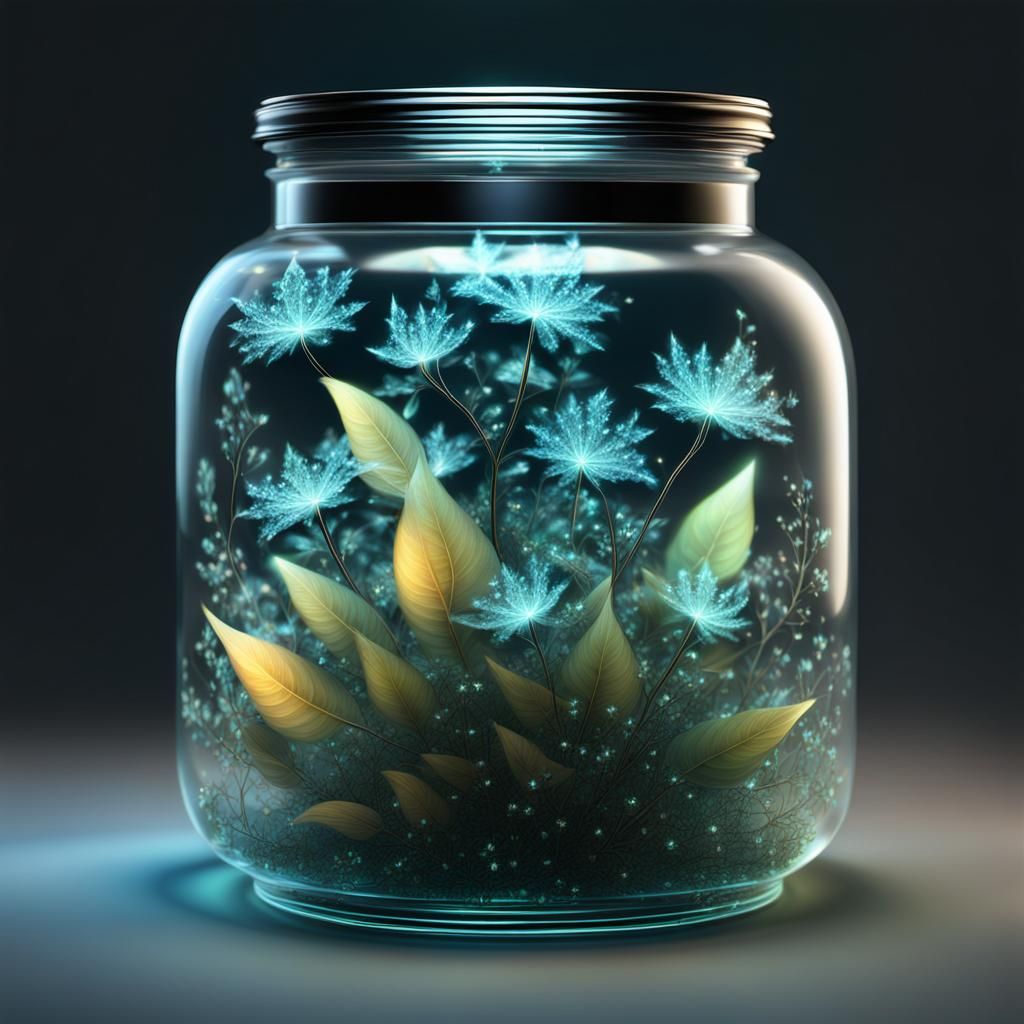 Magic Jar of Fractal Flowers