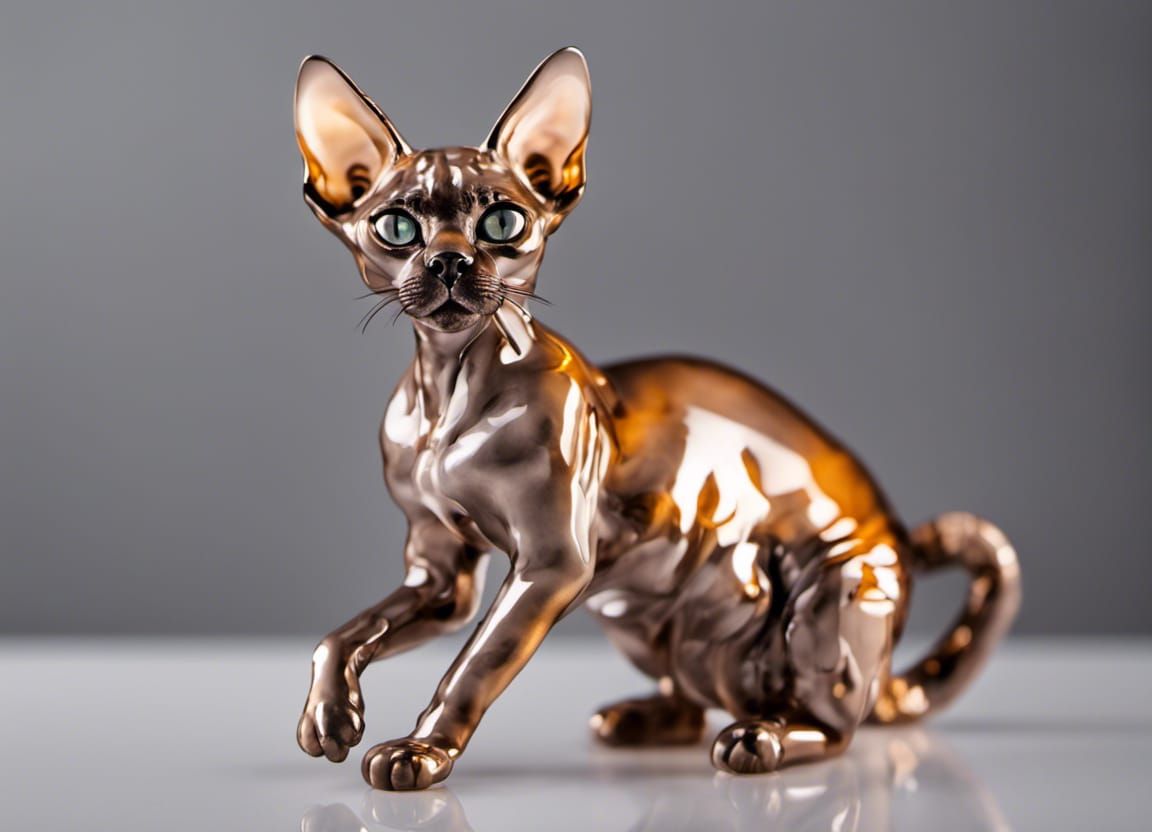 Devon rex figurine
