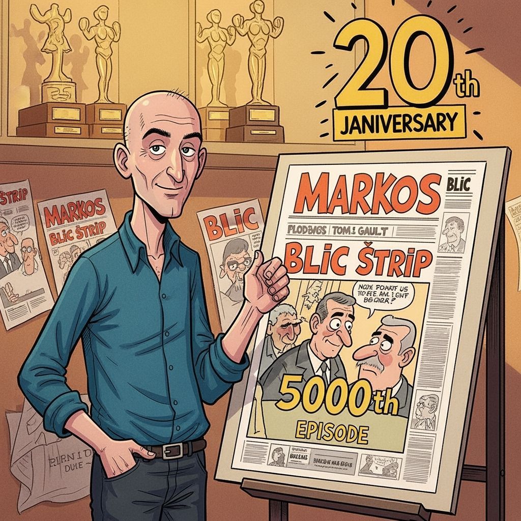 Cartoonist Celebrates 20 Years with "Blic Strip" Comic