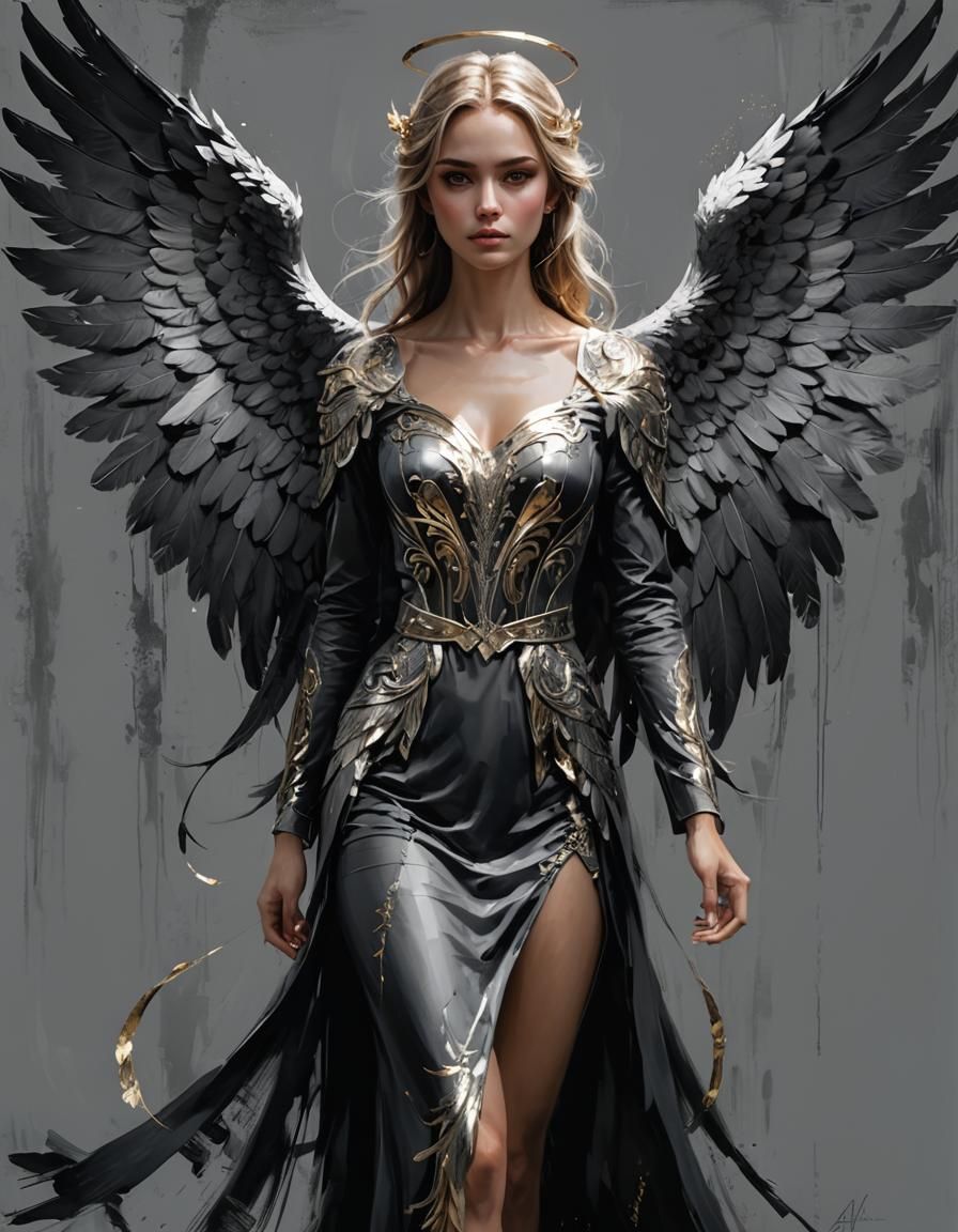 Angelic Portrait in Style of Henry Asencio