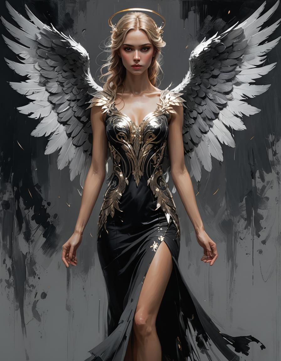 Angelic Portrait in Style of Henry Asencio