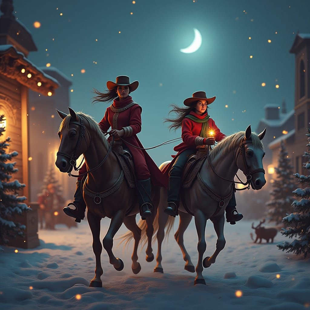 Cowboys and Cowgirls Christmas Caroling