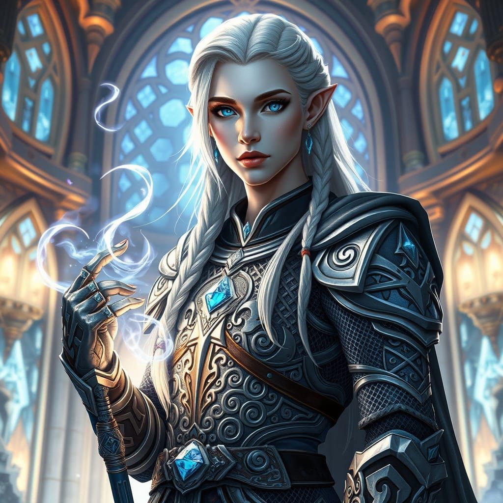 Elegant Norleid Hybrid in Crystalline Armor