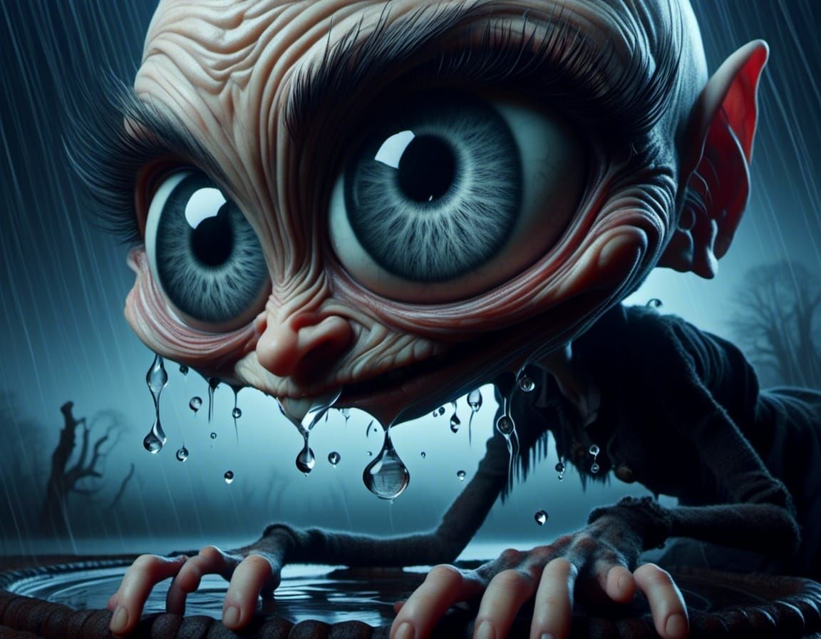 Electric Raindrops on a Misty Planet