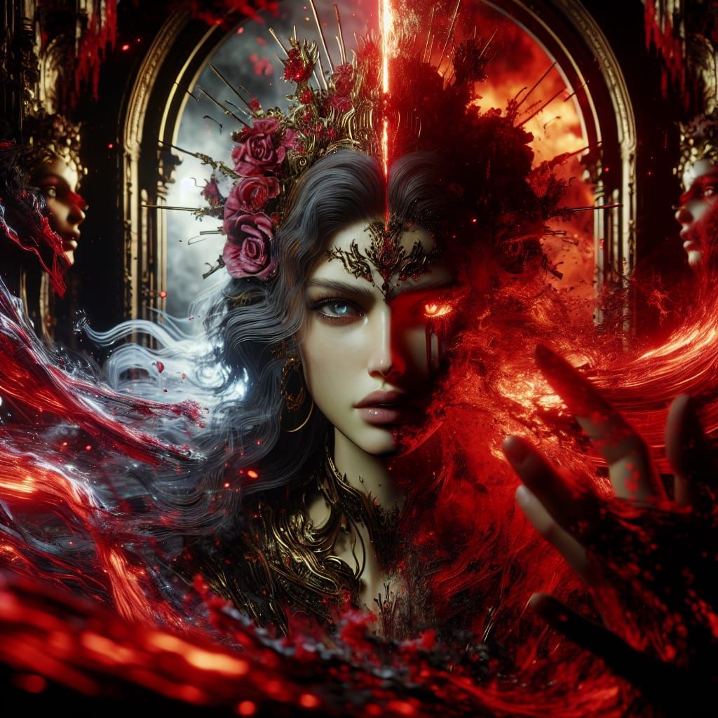 Mythological Figure at the Gates of the Underworld