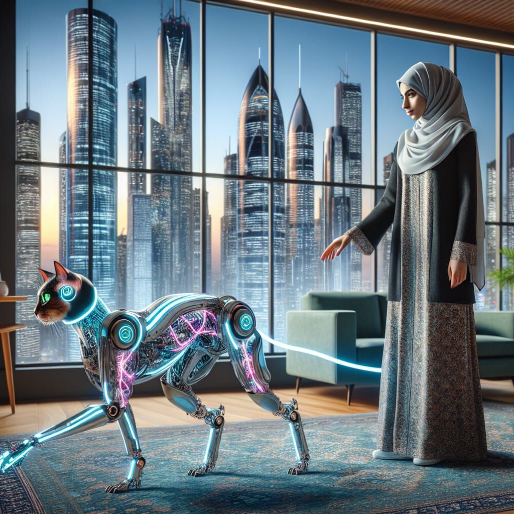 Biotech Harmony: Futuristic Friendship