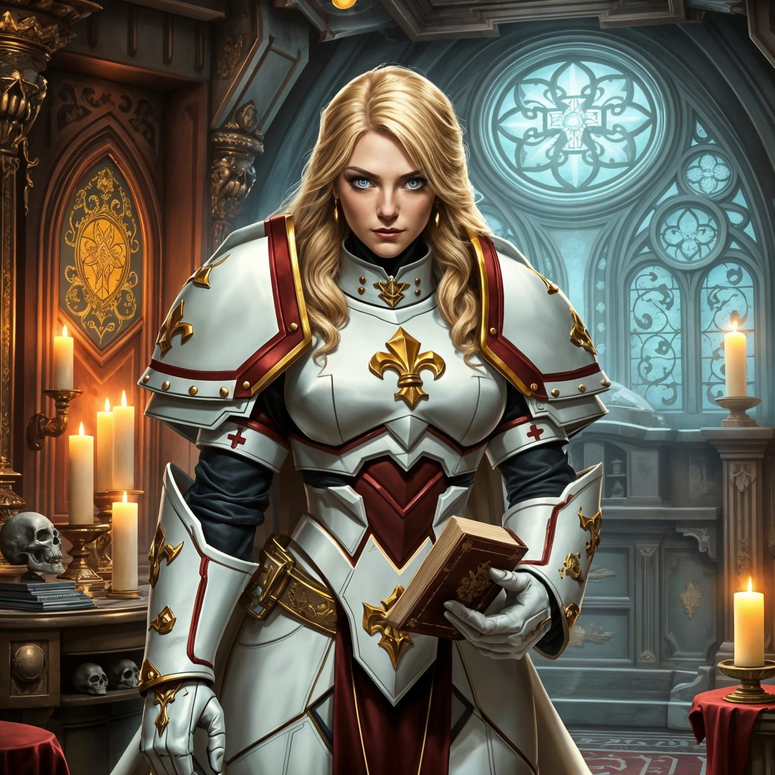 Adepta Sororitas Canoness in Gothic Spaceship Office