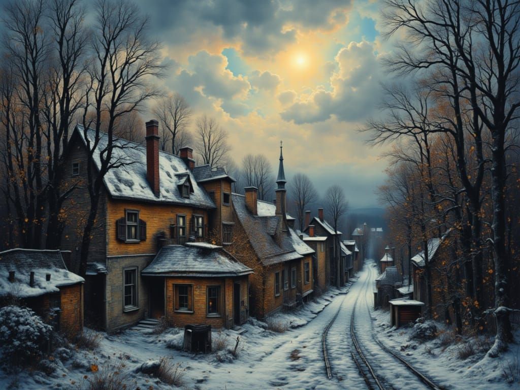 Winter village