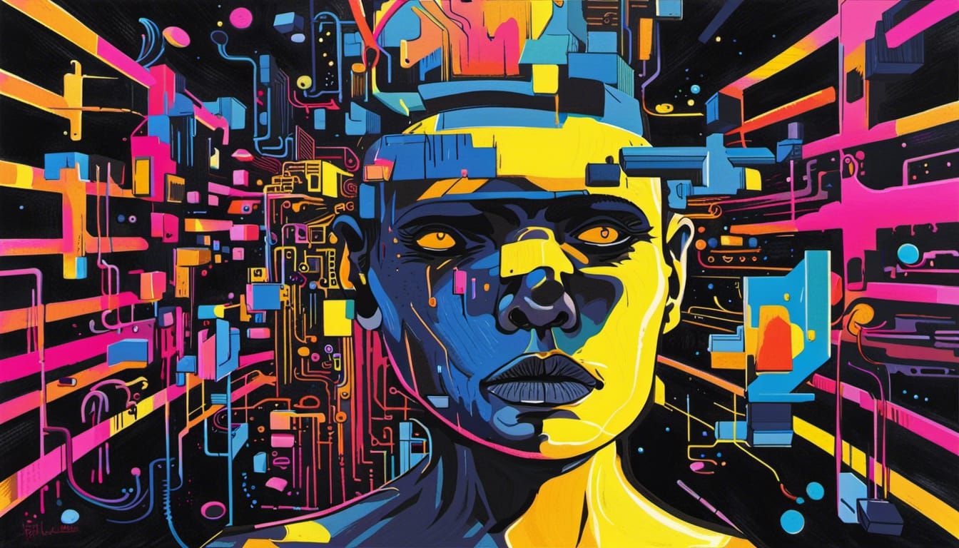 Saturn and Black Cube Soul Matrix in Comic Art