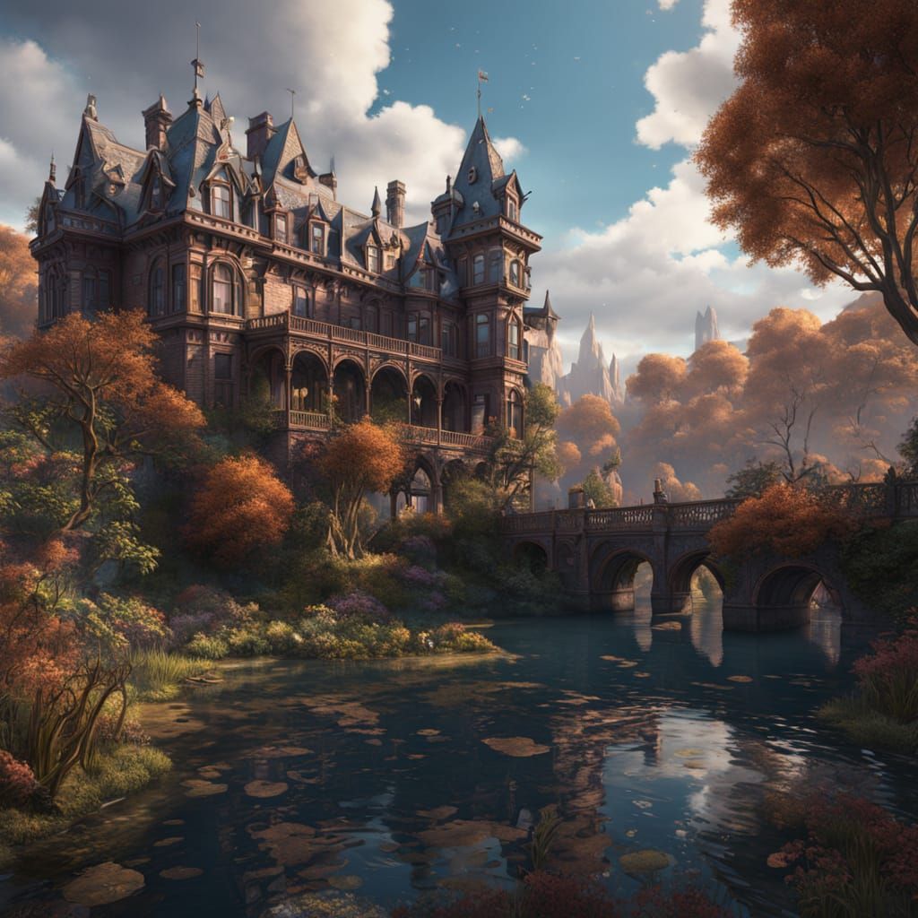 Ethereal Victorian Fantasy in Deep Color