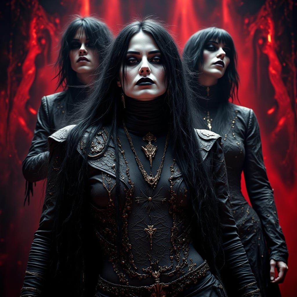 Black Sabbath Performing in Gothic Style