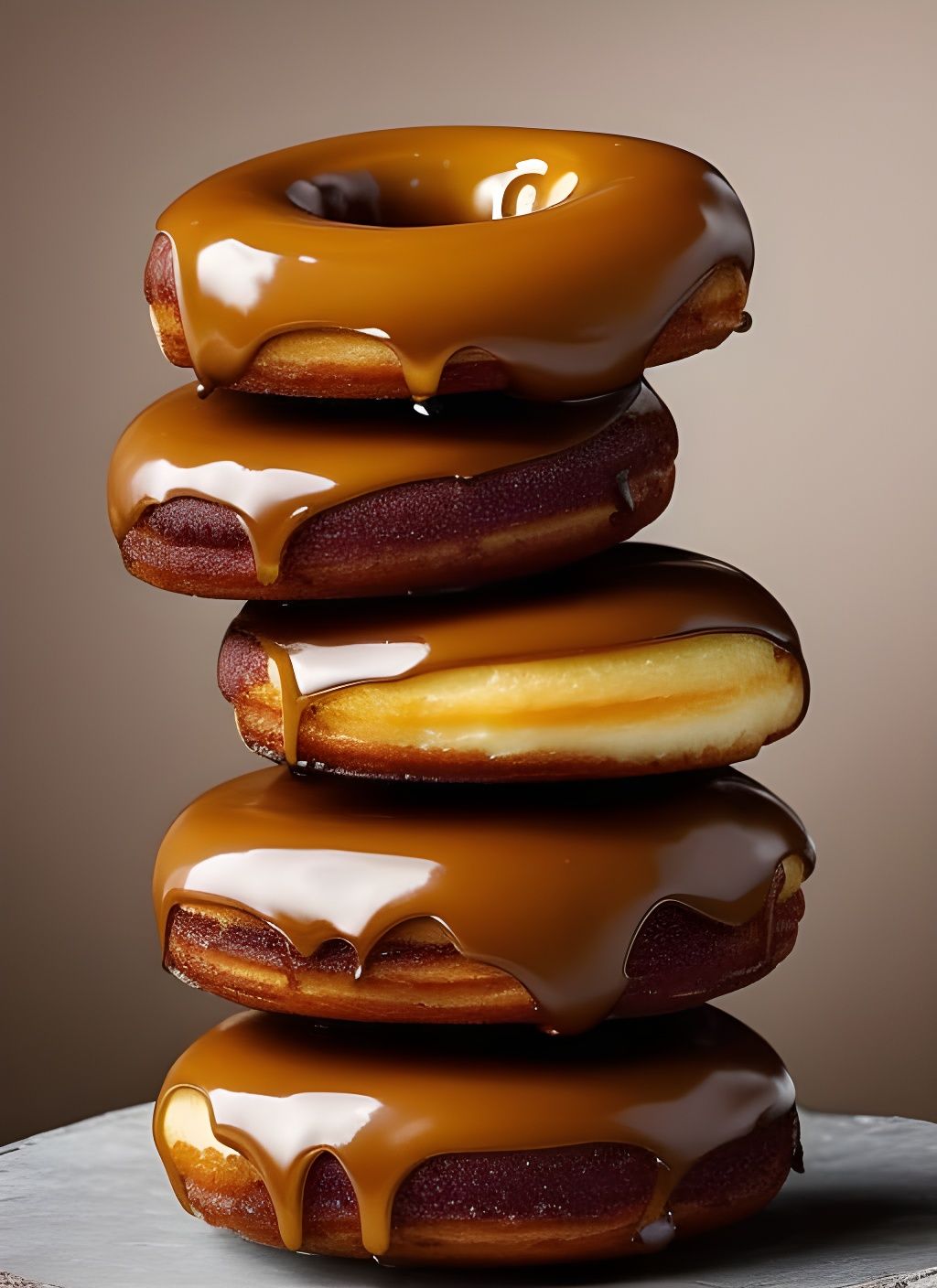 Caravaggio Style Still Life: Caramel Doughnuts