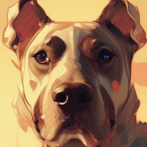 Hyperdetailed Dog Portrait in Volumetric Lighting