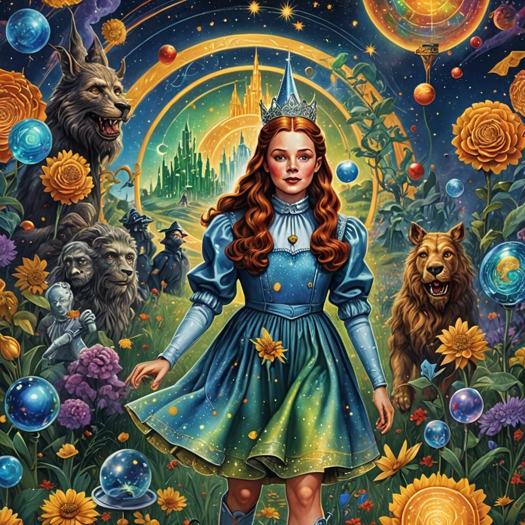 Wizard of Oz: Holographic Astral Cosmic Illustration