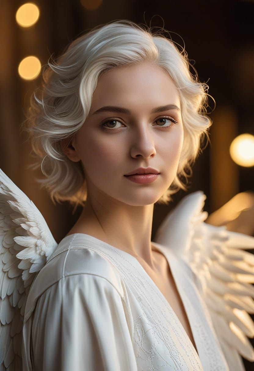 Ethereal Angelic Beauty in Soft Focus