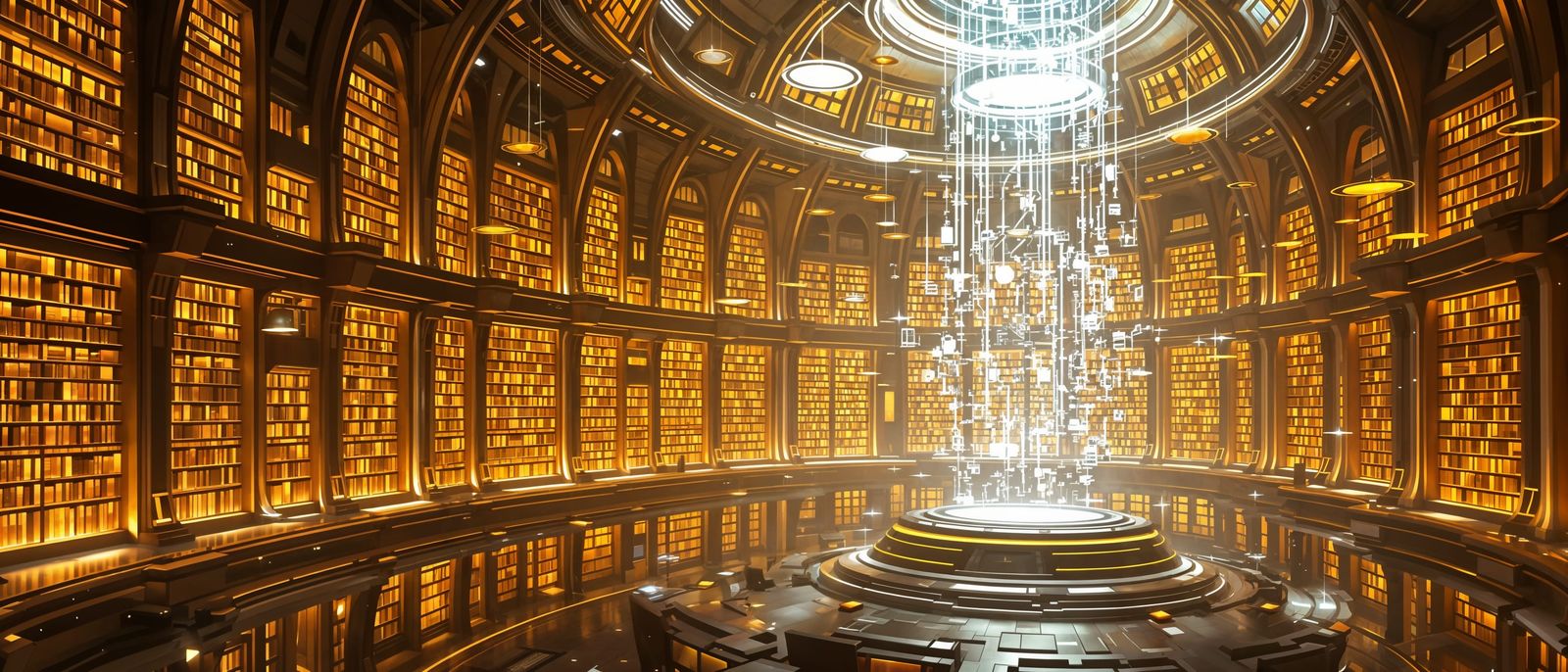 Vast Futuristic Library of Knowledge